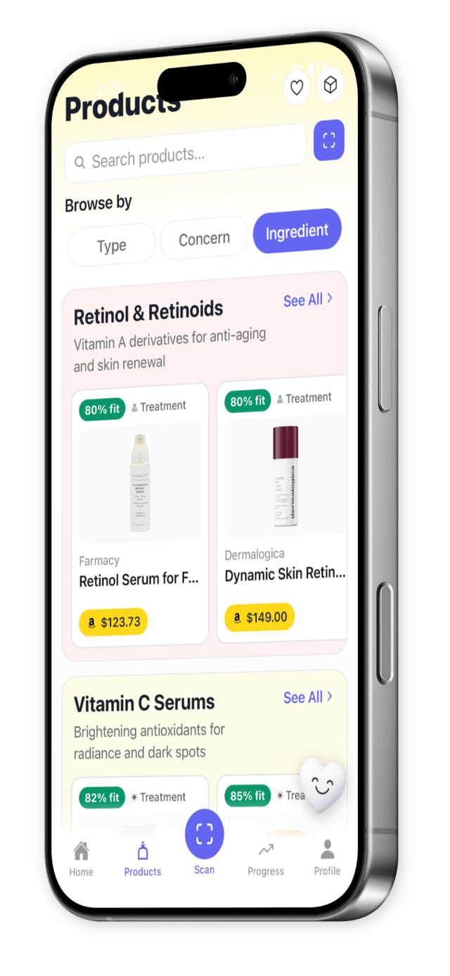 KareAI Products Screen